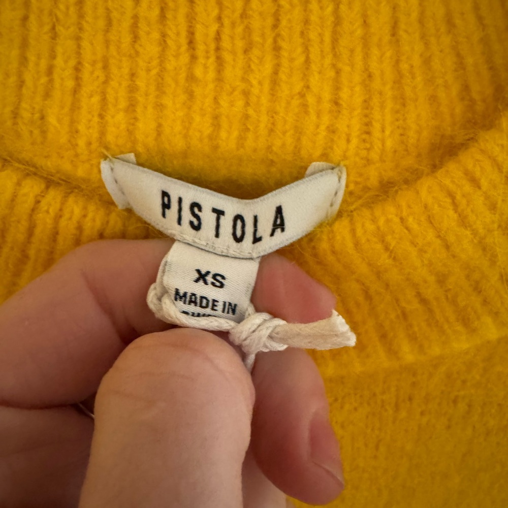 NWT- Pistola SARA SWEATER - CITRON XS - Picture 5 of 6